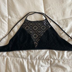 Crisscross back laced swim top